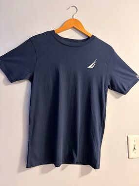 Nautica Navy Short Sleeve Tee with White Logo